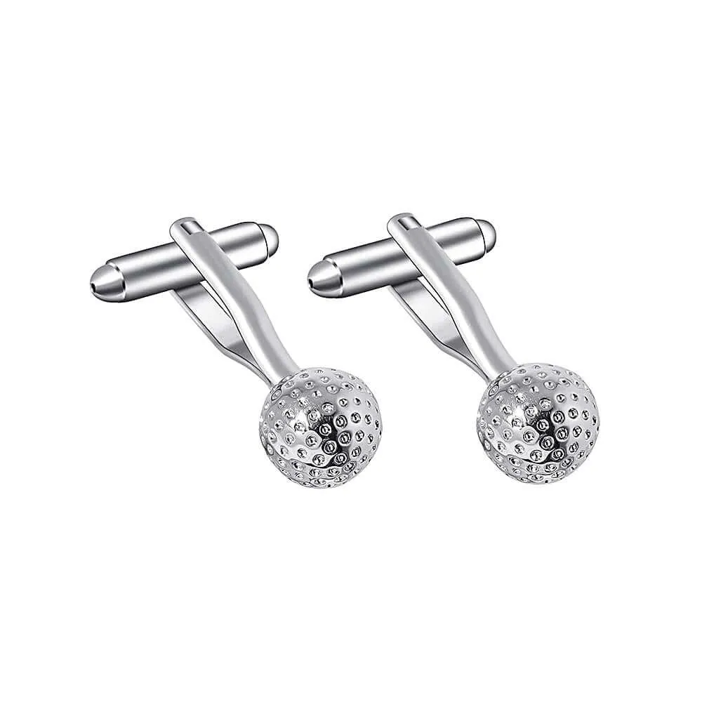 Copper Golf Cufflinks