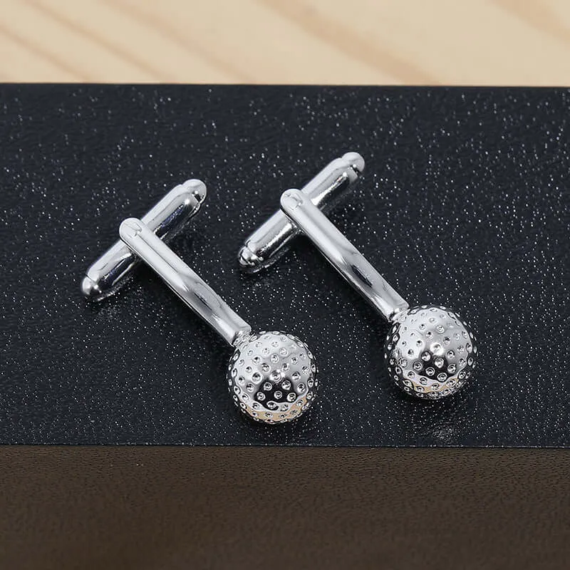 Copper Golf Cufflinks