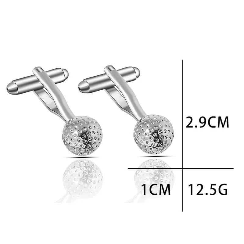 Copper Golf Cufflinks