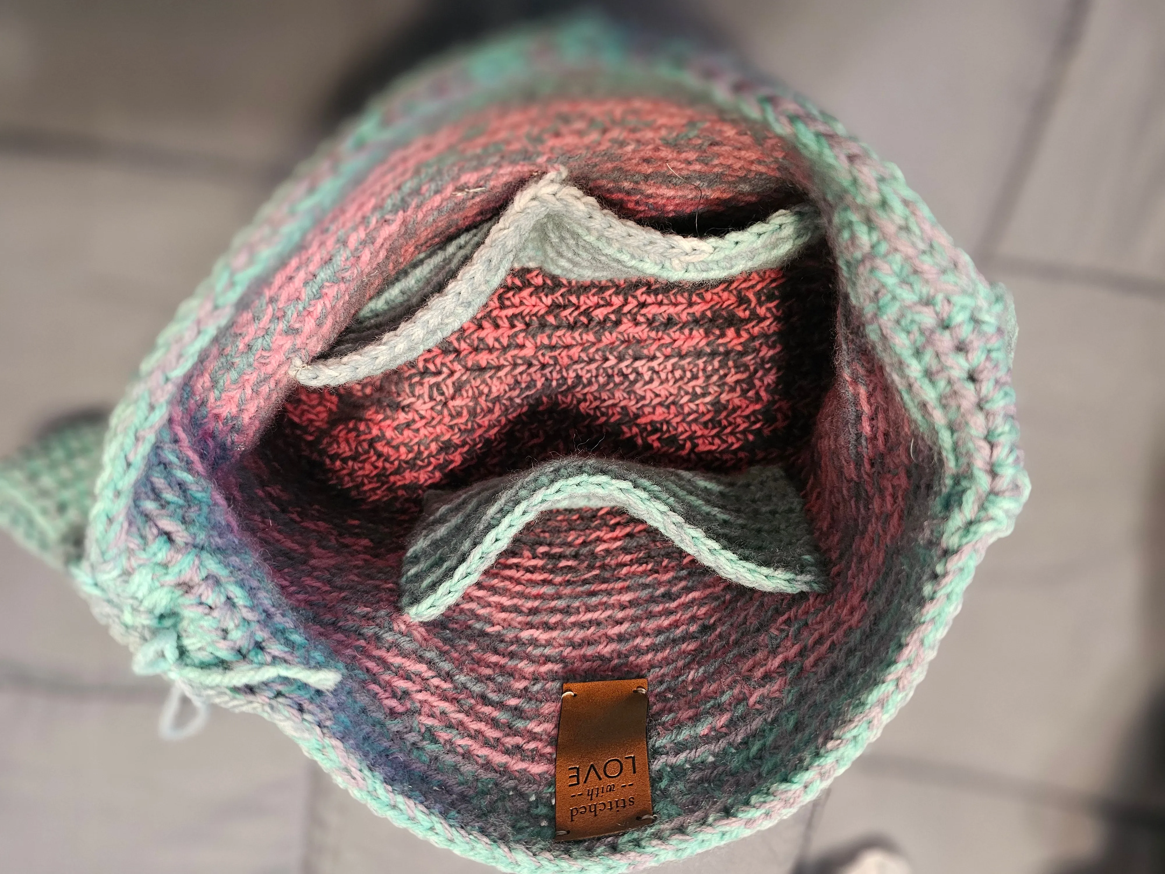 Crochet Hippie Shoulder Bag with Beads