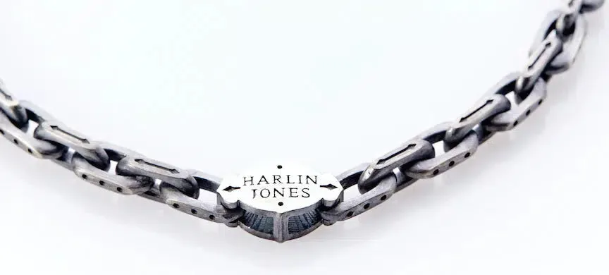 Cross-Bones Bracelet -  Oxidized Sterling Silver