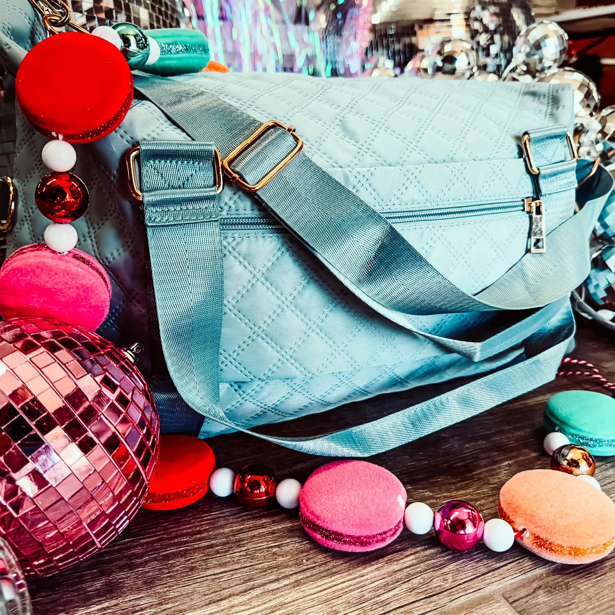 Cross-Stitch Duffle Bag