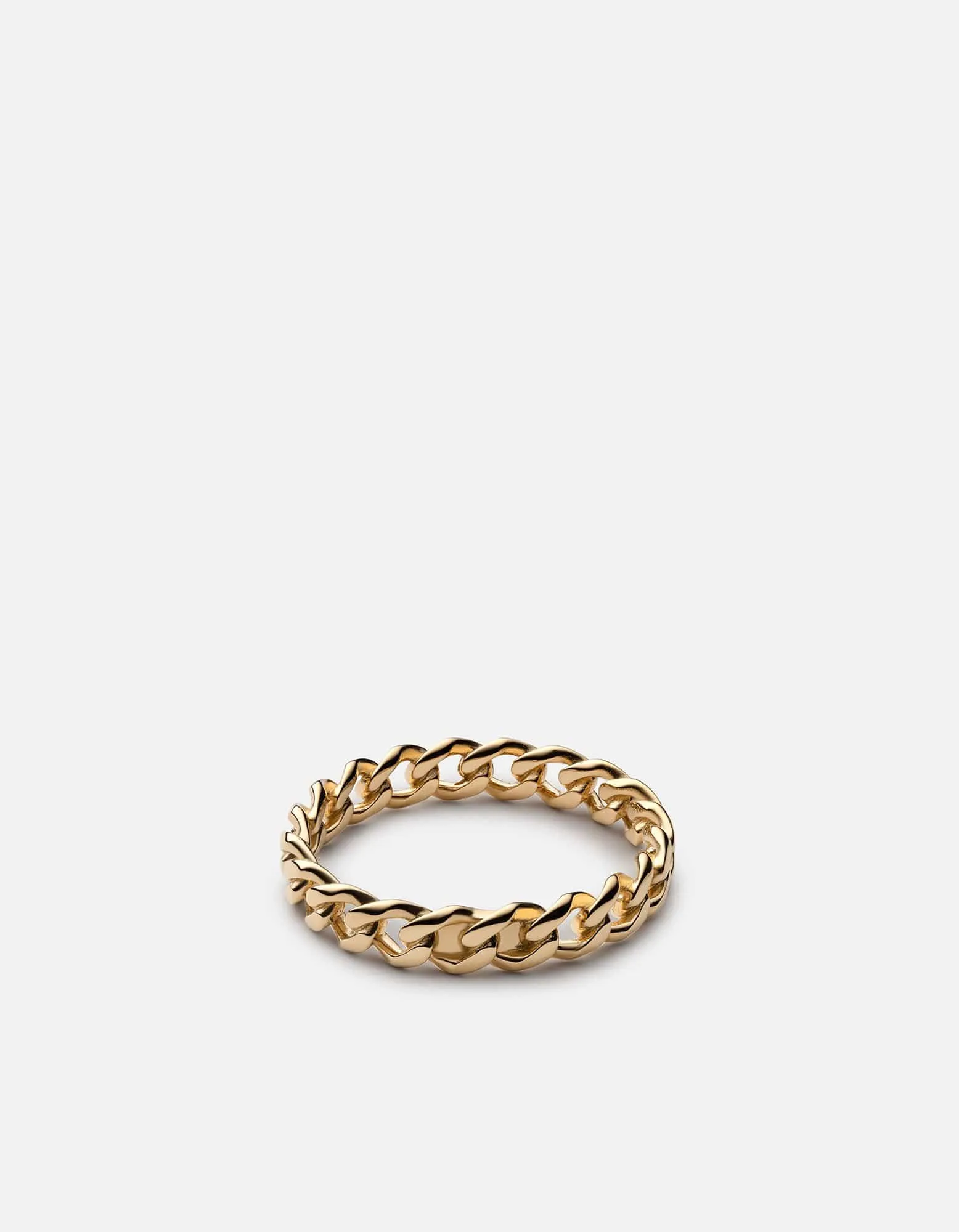 Cuban Link Ring, 14k Gold
