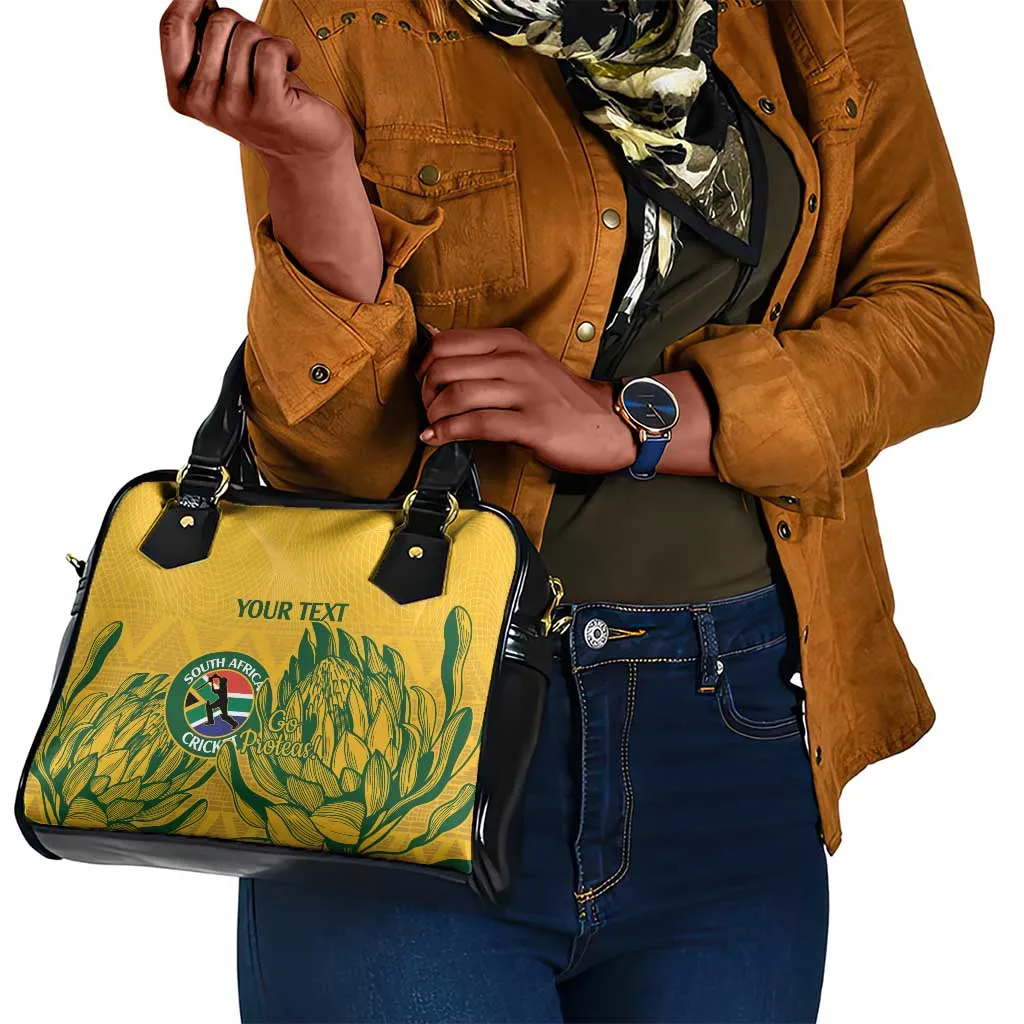 Custom South Africa Cricket Shoulder Handbag 2024 African Pattern Go Proteas LT14