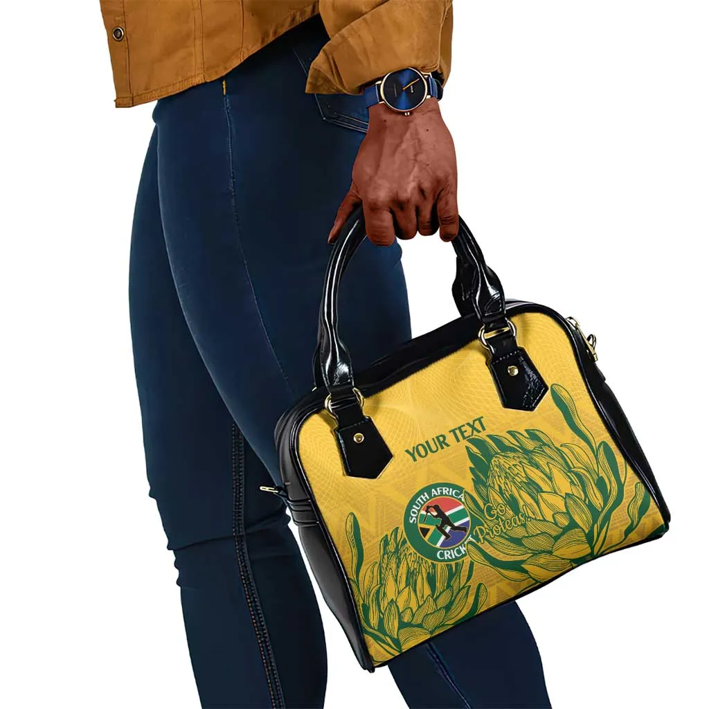 Custom South Africa Cricket Shoulder Handbag 2024 African Pattern Go Proteas LT14