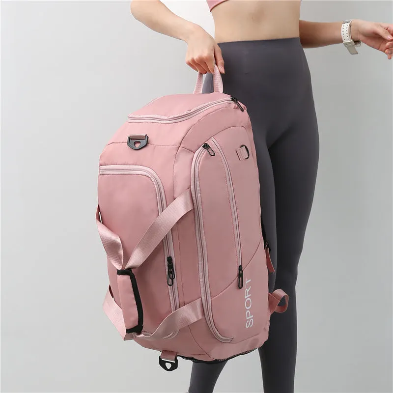 Cutting-edge Men's Bag Shoulder Women With Gym Compartment For Sports Bags Shoes Travel Backpack Fitness Waterproof Handbag Luggage Customer favorite Oxford