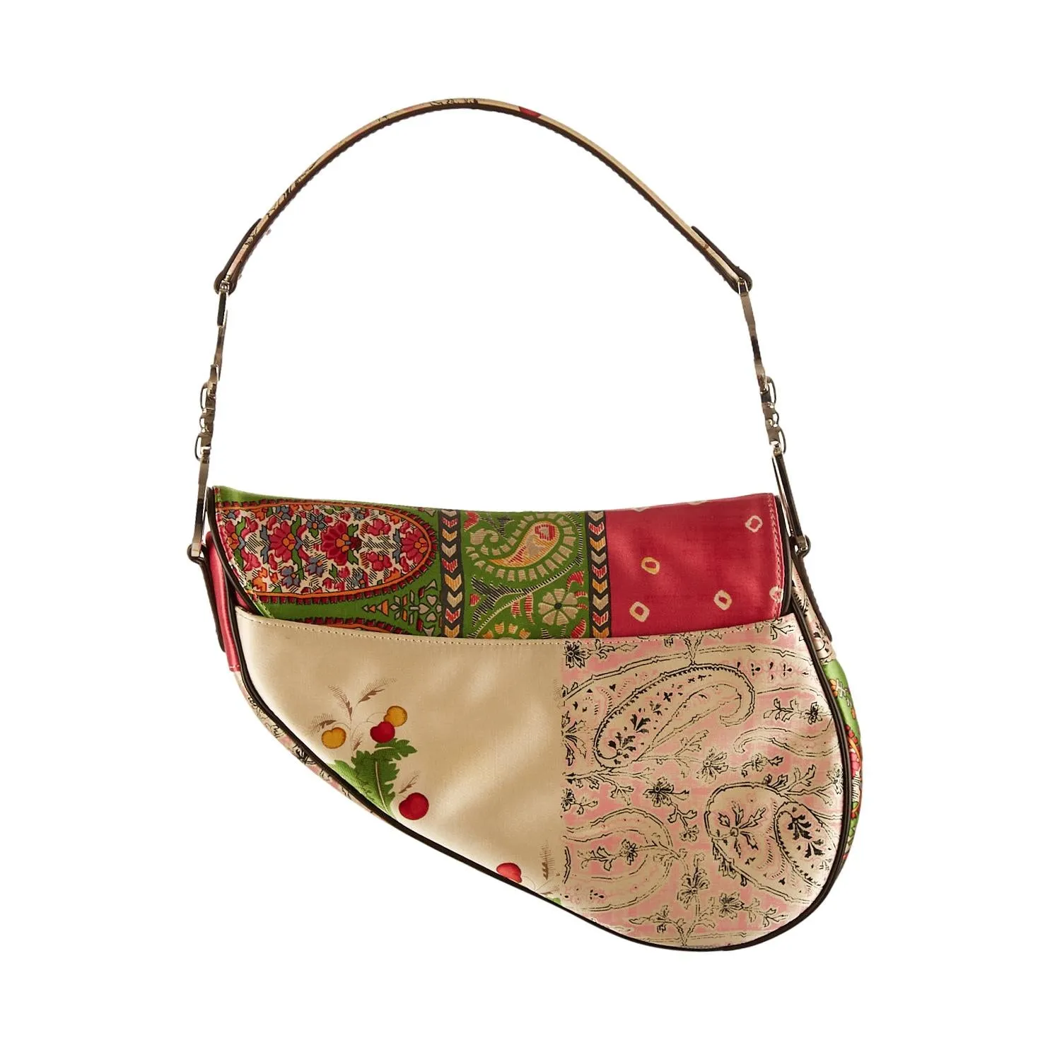 Dior Multicolor Print Saddle Bag