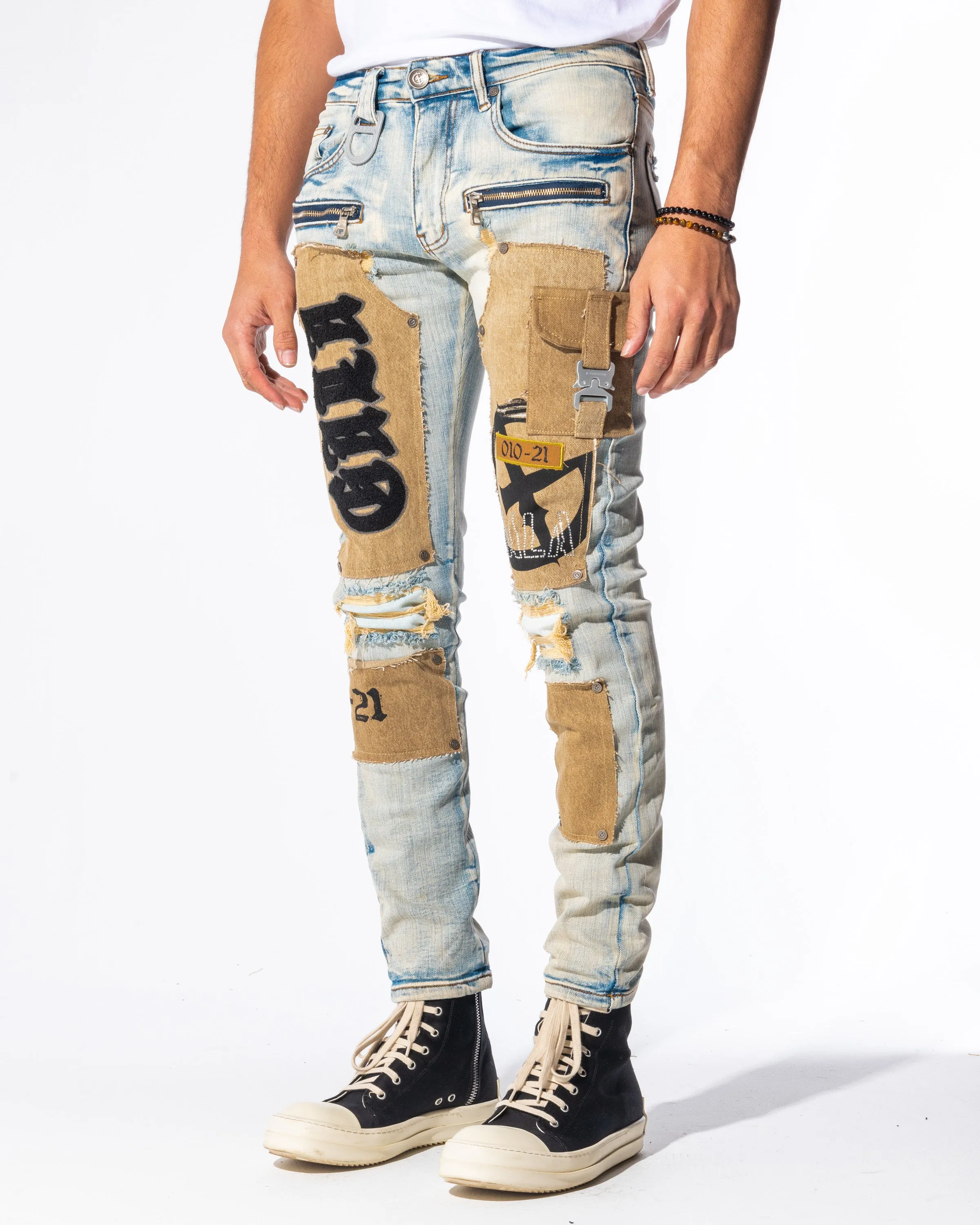 DOOMSDAY DENIM (BLUE OMBRE/WHEAT)