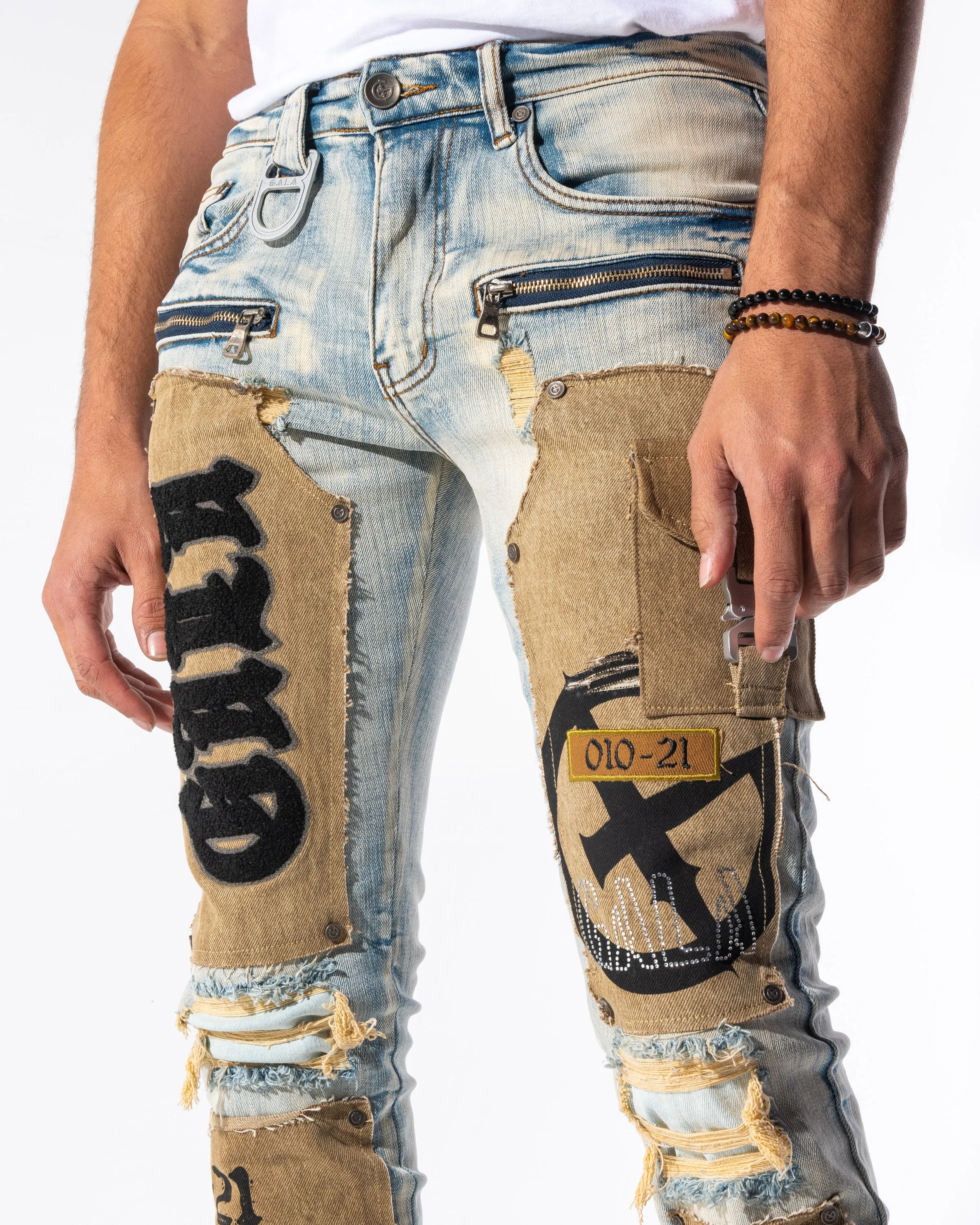 DOOMSDAY DENIM (BLUE OMBRE/WHEAT)