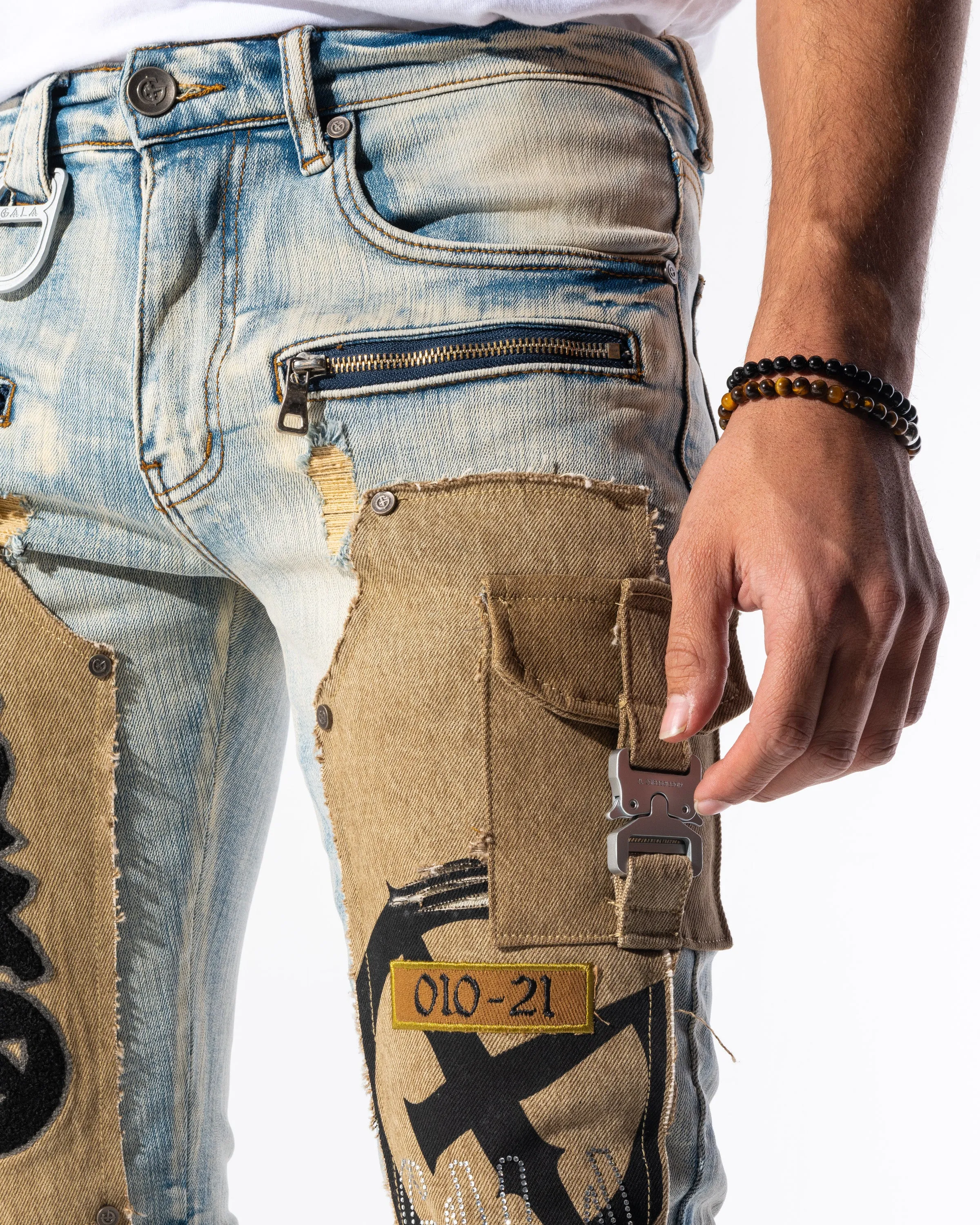 DOOMSDAY DENIM (BLUE OMBRE/WHEAT)