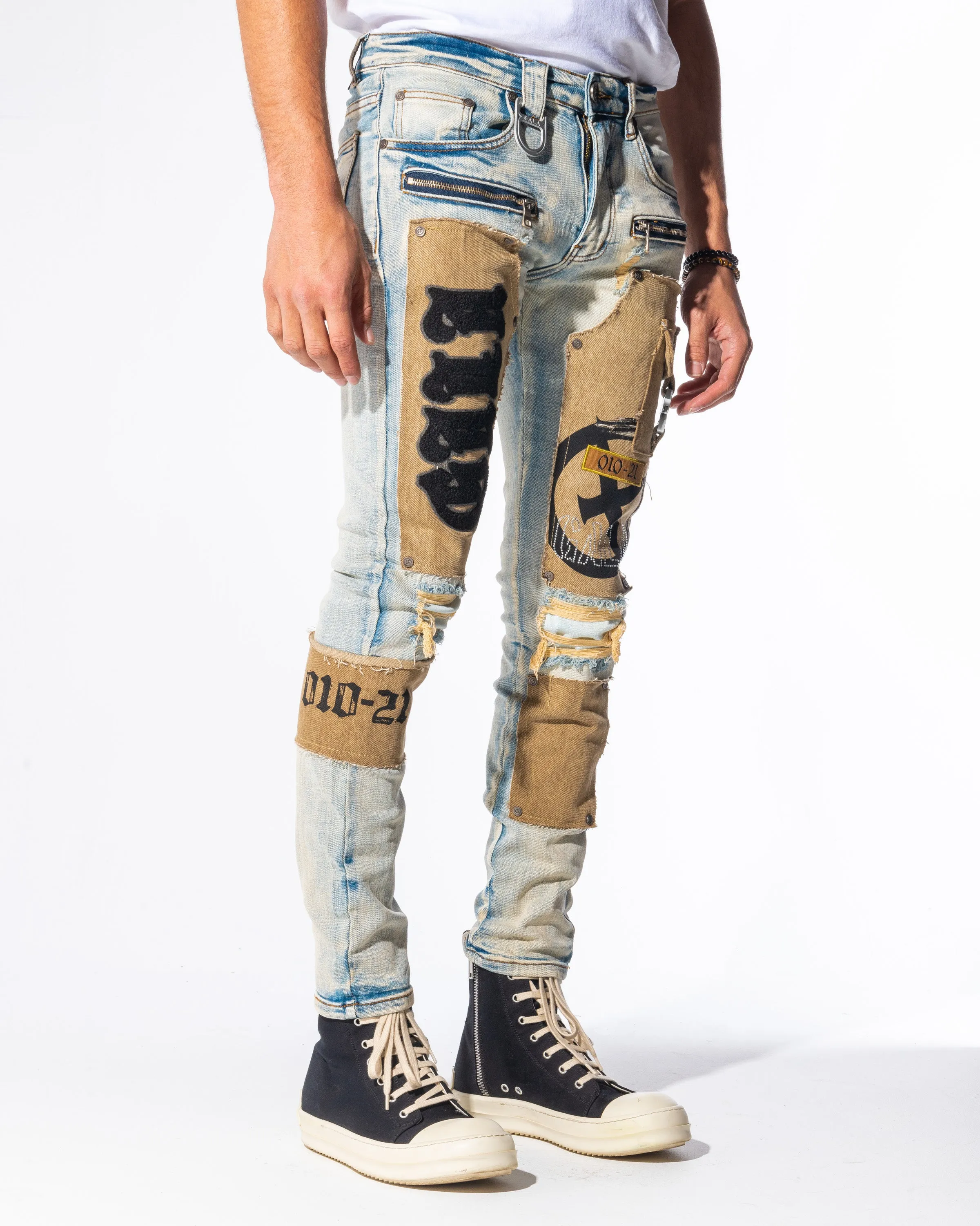DOOMSDAY DENIM (BLUE OMBRE/WHEAT)