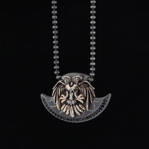 Double Head Eagle Sterling Silver Necklace