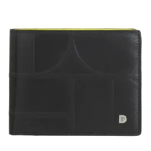 DUDU Men's Wallet Rfid in Classic Printed Leather with Portamonete - Elegant, compact, with compartments for cards and banknotes