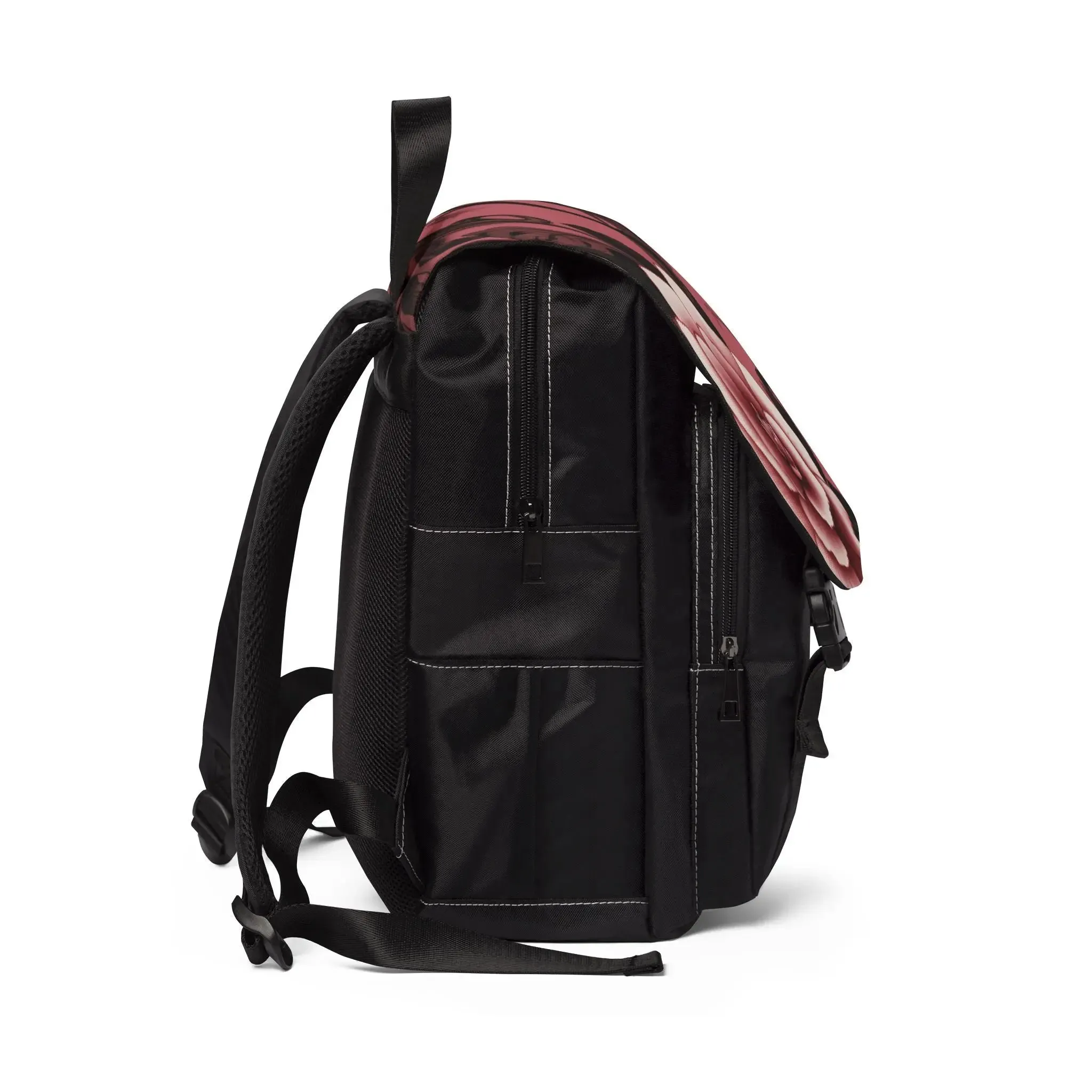 Electric Pink Pattern Shoulder Backpack