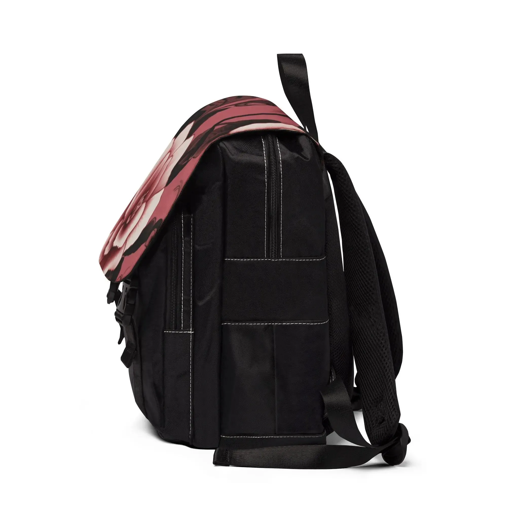 Electric Pink Pattern Shoulder Backpack