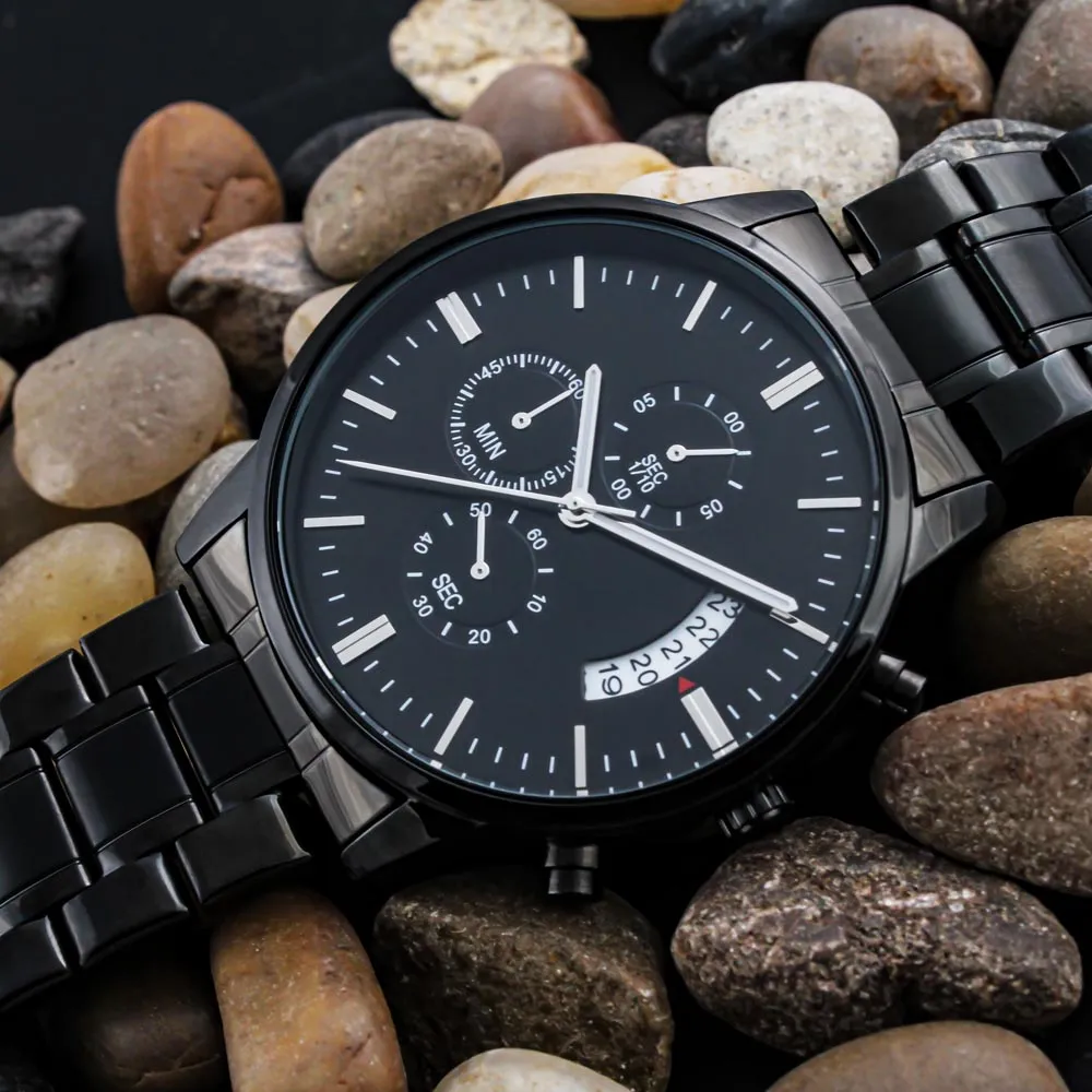 Engraved Watch Gift For Son From Mom - Always Be Here For You