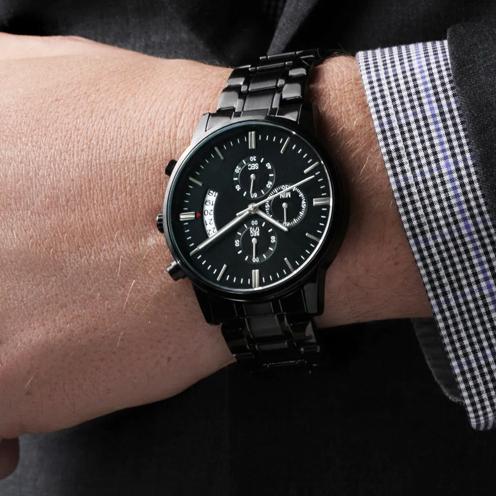 Engraved Watch Gift For Son From Mom - Always Be Here For You