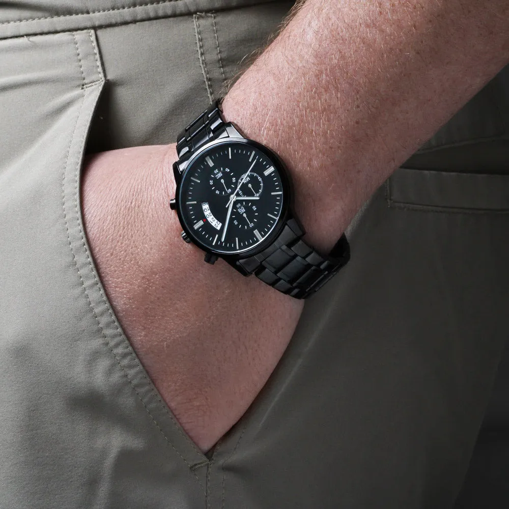 Engraved Watch Gift For Son From Mom - Always Be Here For You