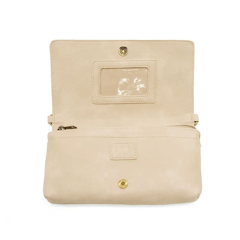 Everly Organizer Flap Crossbody in Ivory