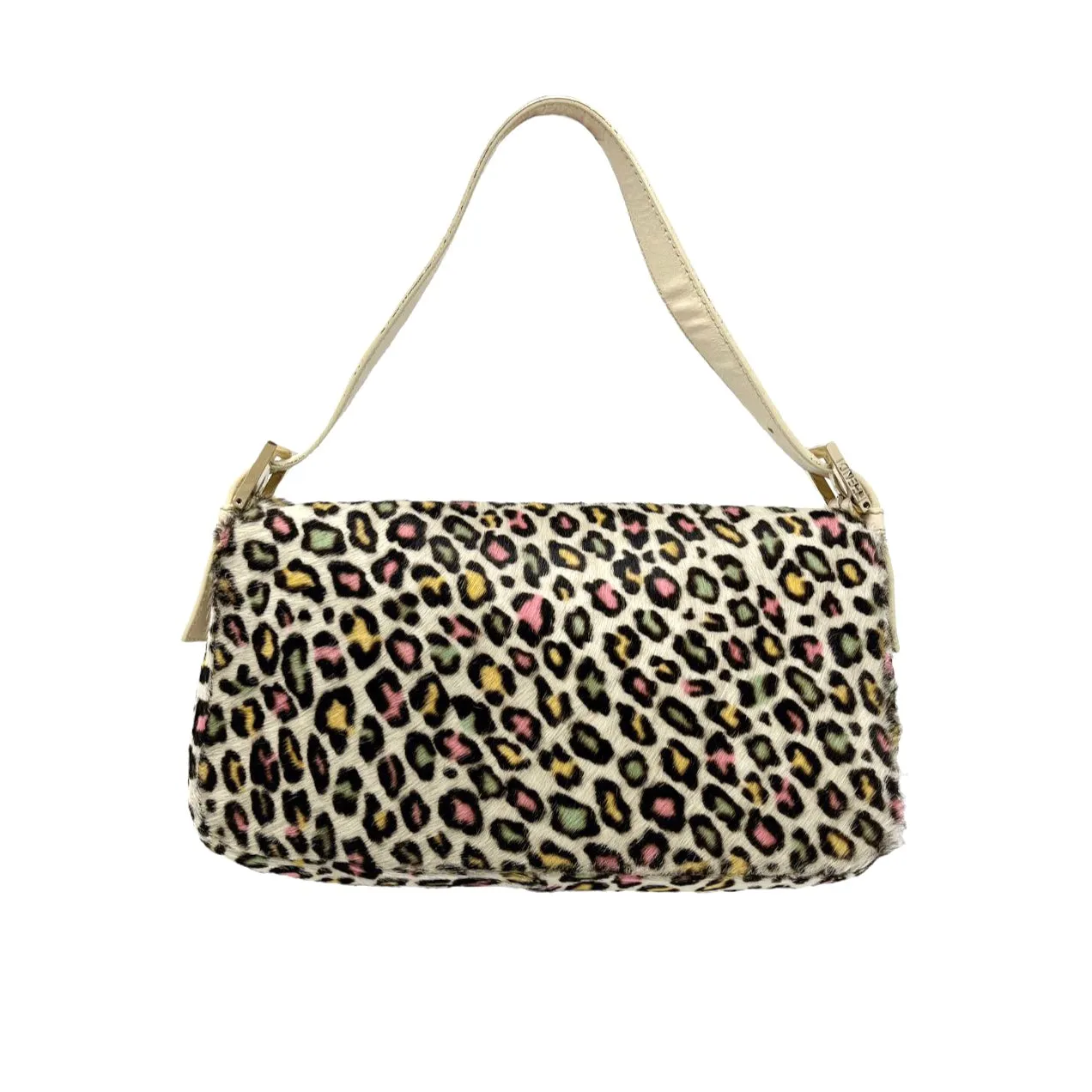 Fendi Multicolor Cheetah Baguette Bag