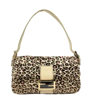 Fendi Multicolor Cheetah Baguette Bag