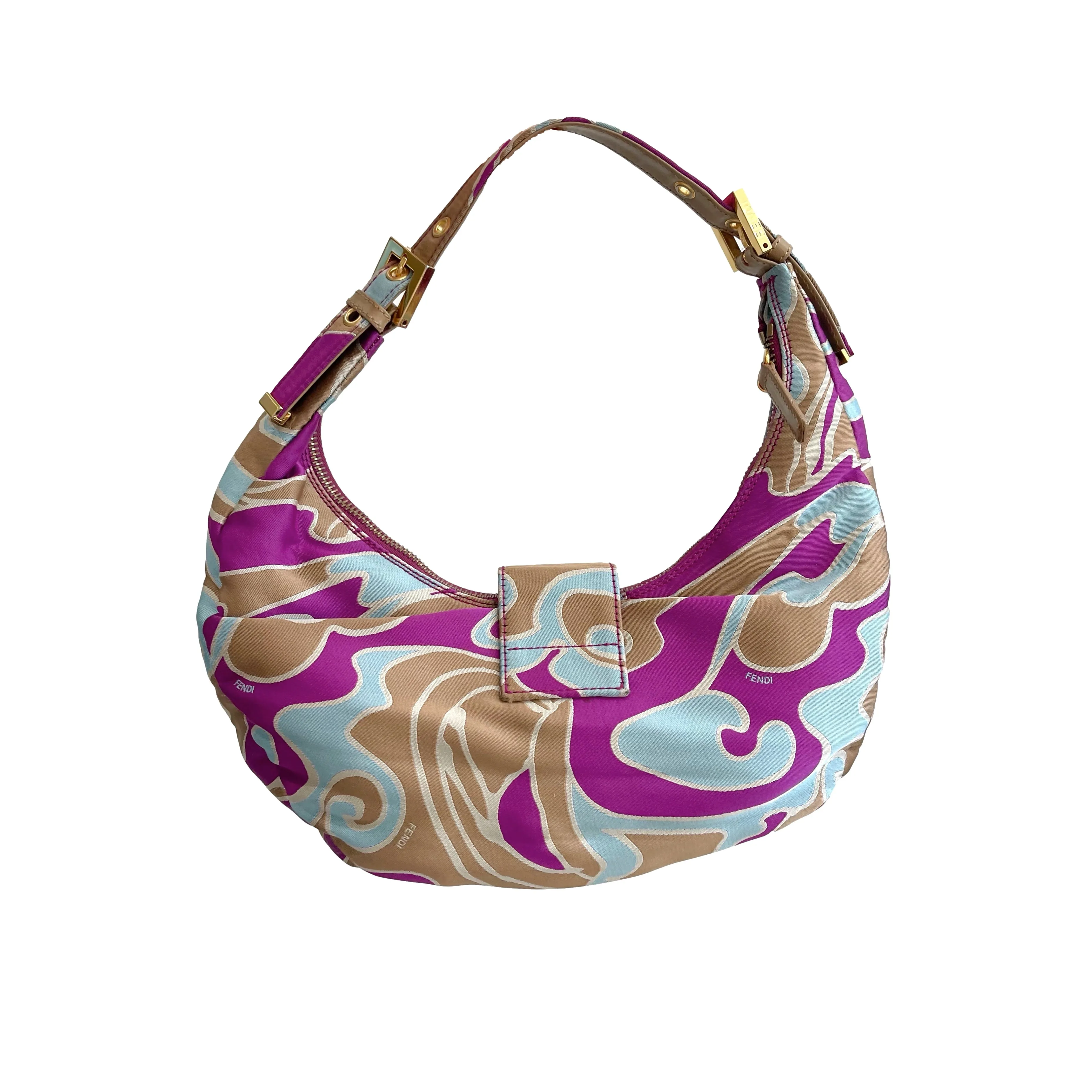 Fendi Multicolor Croissant Shoulder Bag
