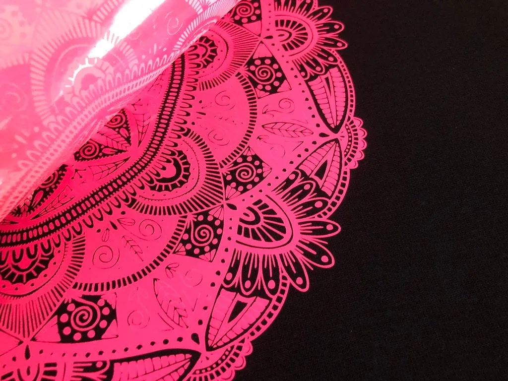 Flex Soft Transfer Printing - Single Colour Neon Professional Quality Custom White Toner Printed Laser Prints, Forever Flex-Soft Media - Ready-To-Press