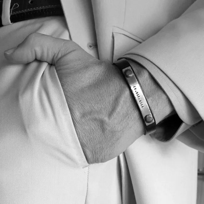 Gift for him - Leather Men's Bracelet