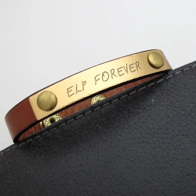 Gift for him - Leather Men's Bracelet