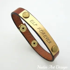 Gift for him - Leather Men's Bracelet