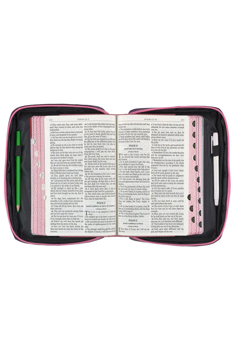 God's Princess Purple and Pink Large Bible Cover