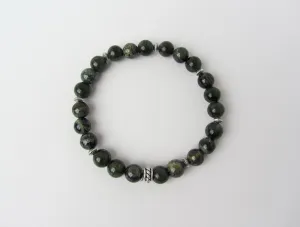 Green Crazy Lace Agate Mens Bracelet