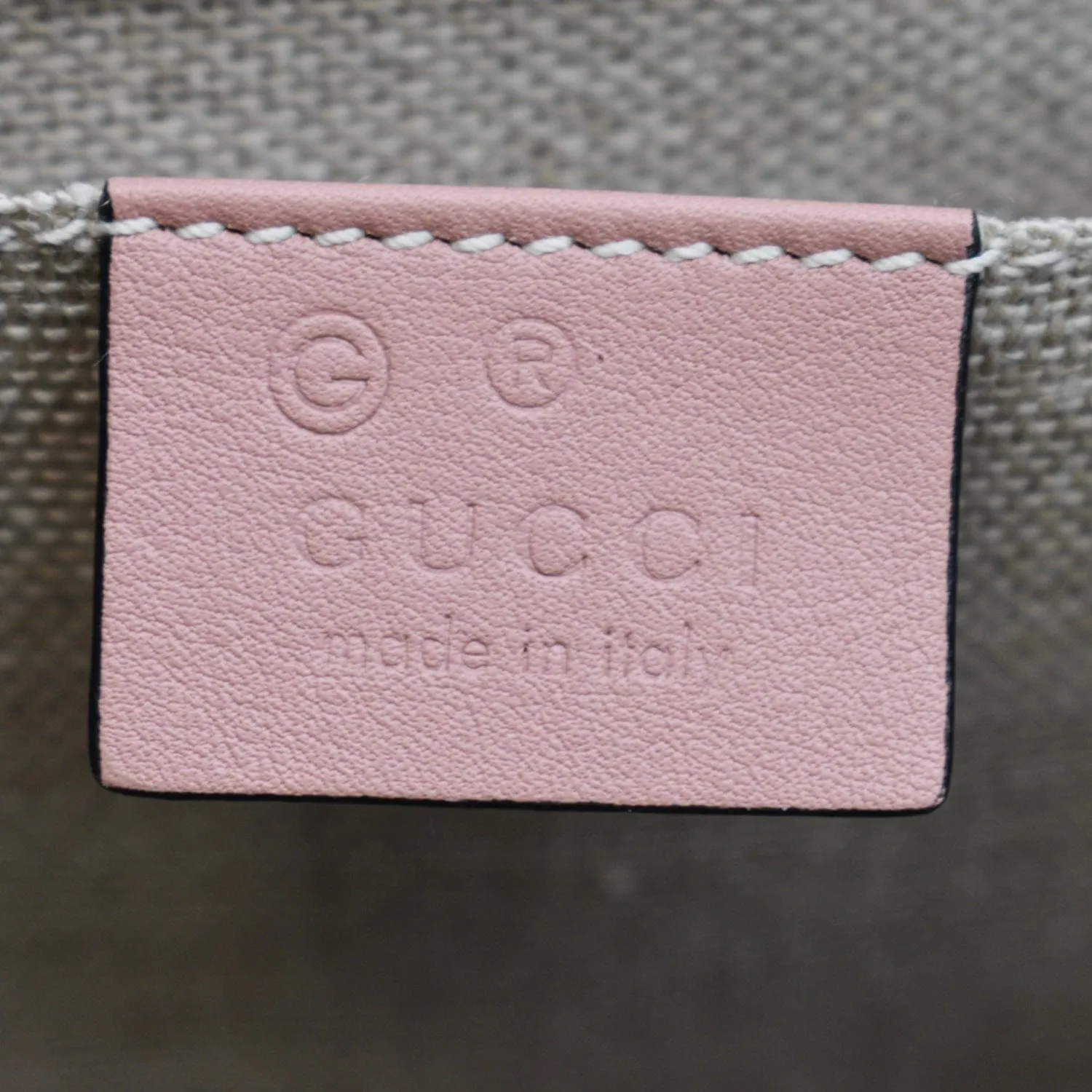 GUCCI Emily Medium GG Guccissima Leather Chain Shoulder Bag Light Pink 449635