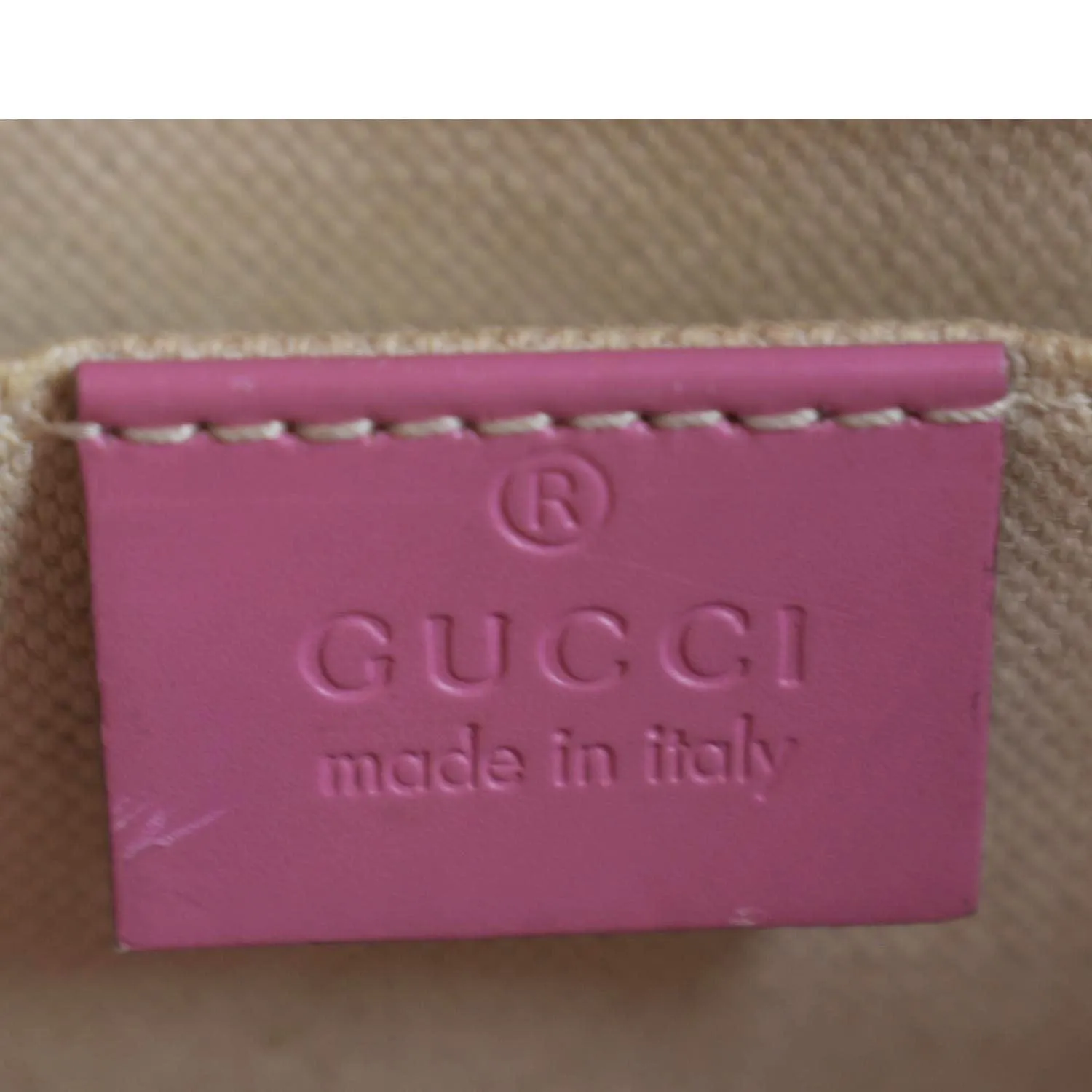 GUCCI GG Interlocking Leather Chain Shoulder Bag Pink 431384