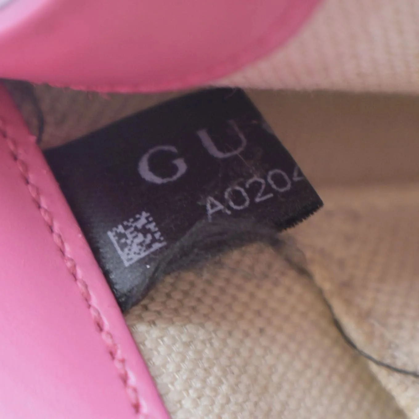 GUCCI GG Interlocking Leather Chain Shoulder Bag Pink 431384