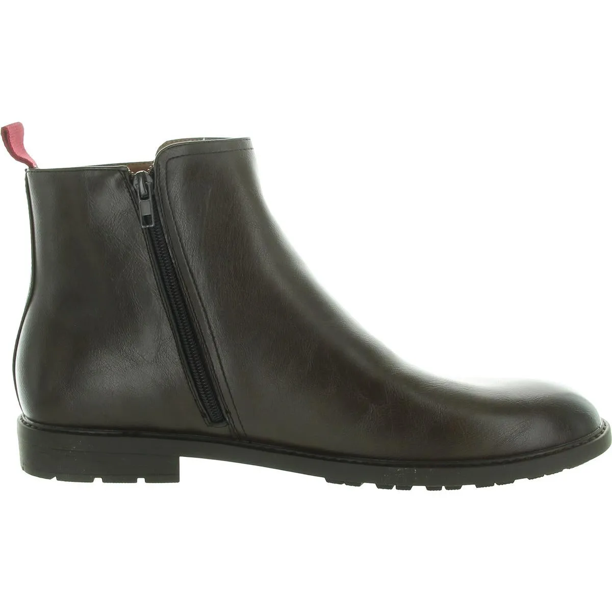 Guess Mens Dawlin Zipper Faux Leather Chelsea Boots