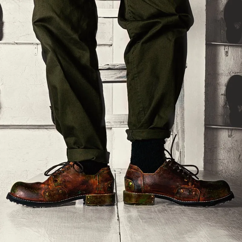 Handmade patina men's and women's shoes