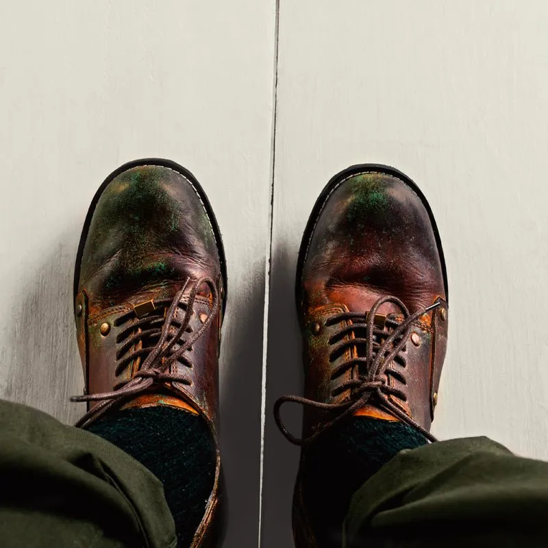 Handmade patina men's and women's shoes