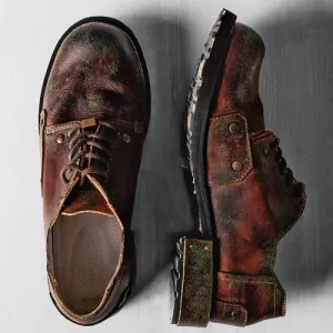 Handmade patina men's and women's shoes