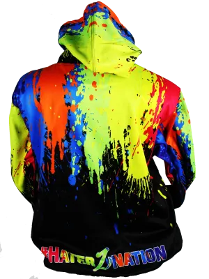 HaterZ Paint Splatter Hoodie *NEON*