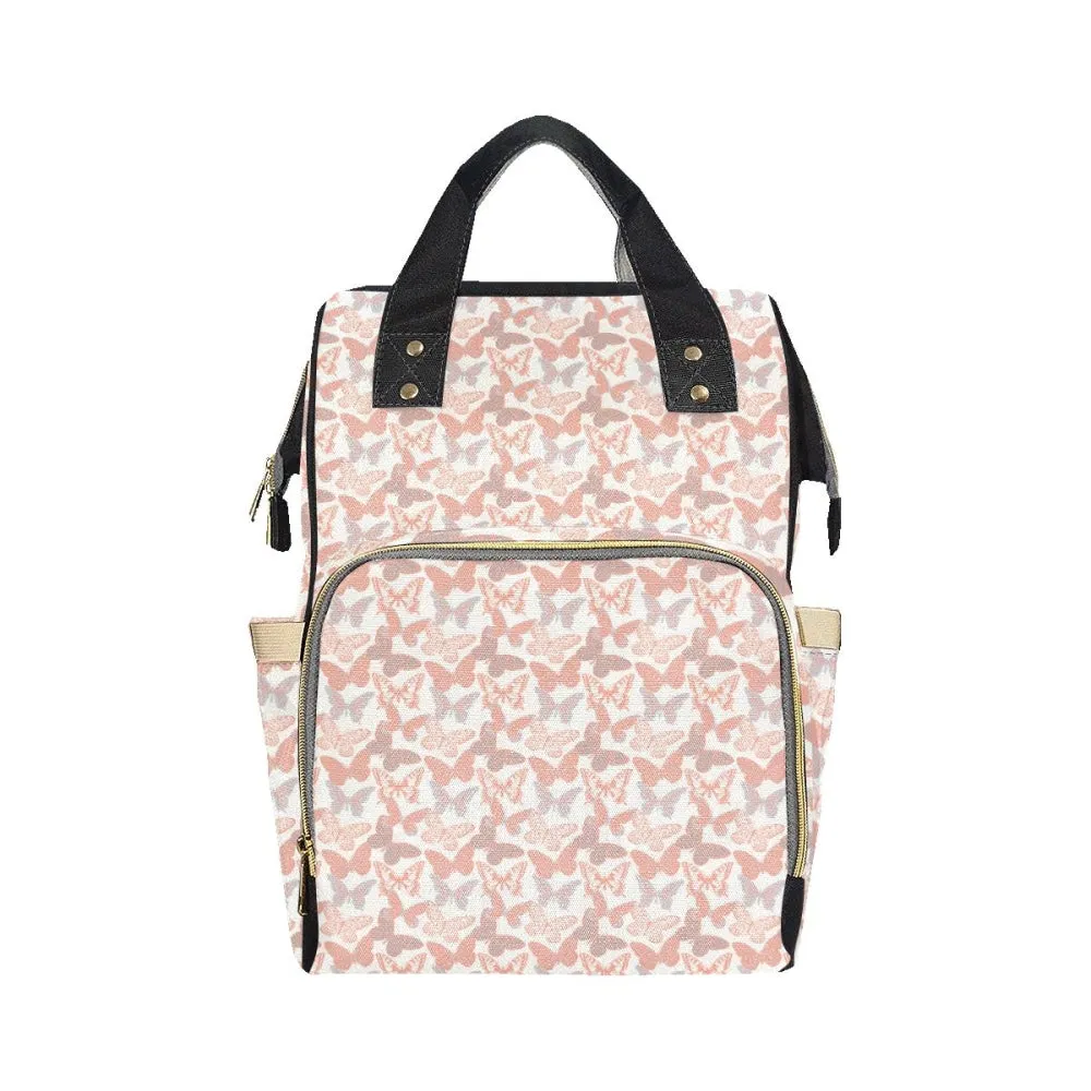 Holly Salmon Pink and Gray Backpack