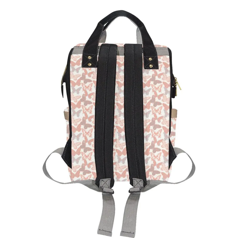 Holly Salmon Pink and Gray Backpack