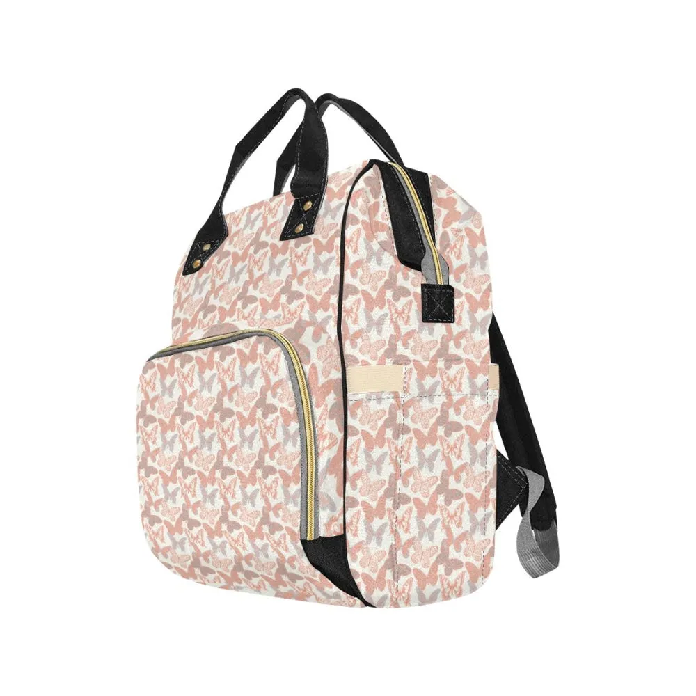 Holly Salmon Pink and Gray Backpack