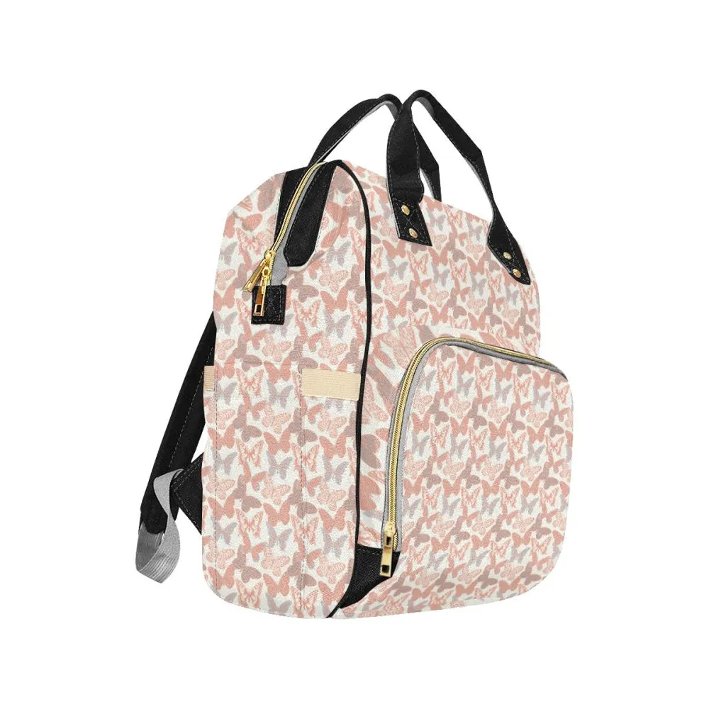 Holly Salmon Pink and Gray Backpack