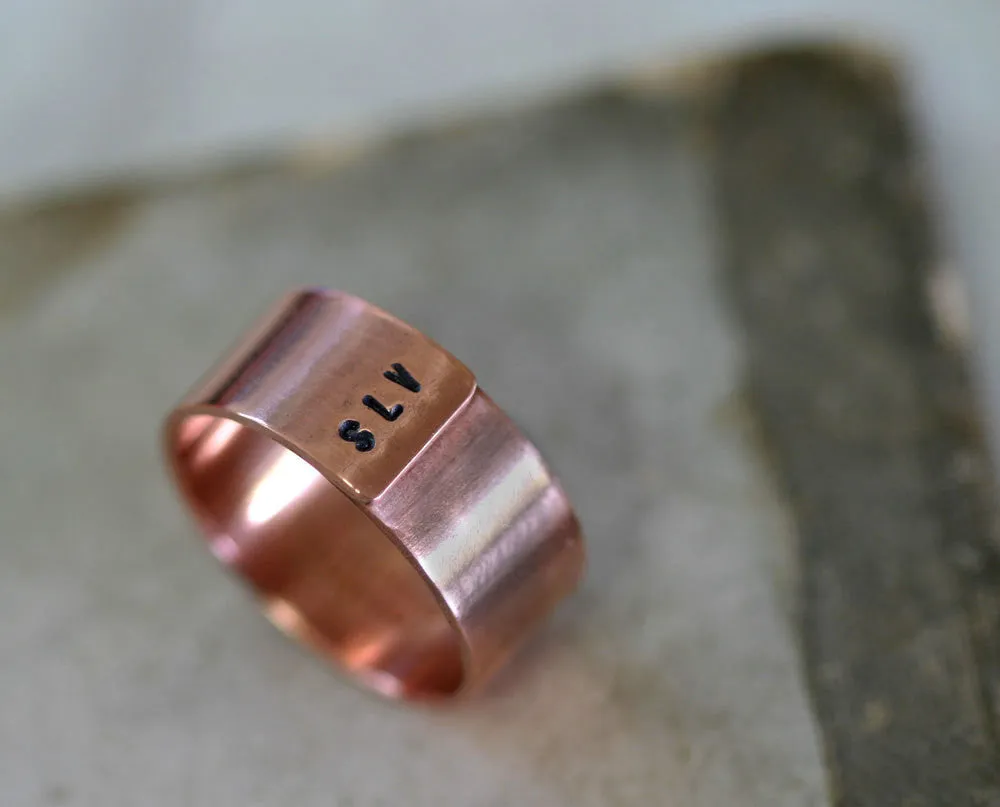 Initials Band Ring (S0181)