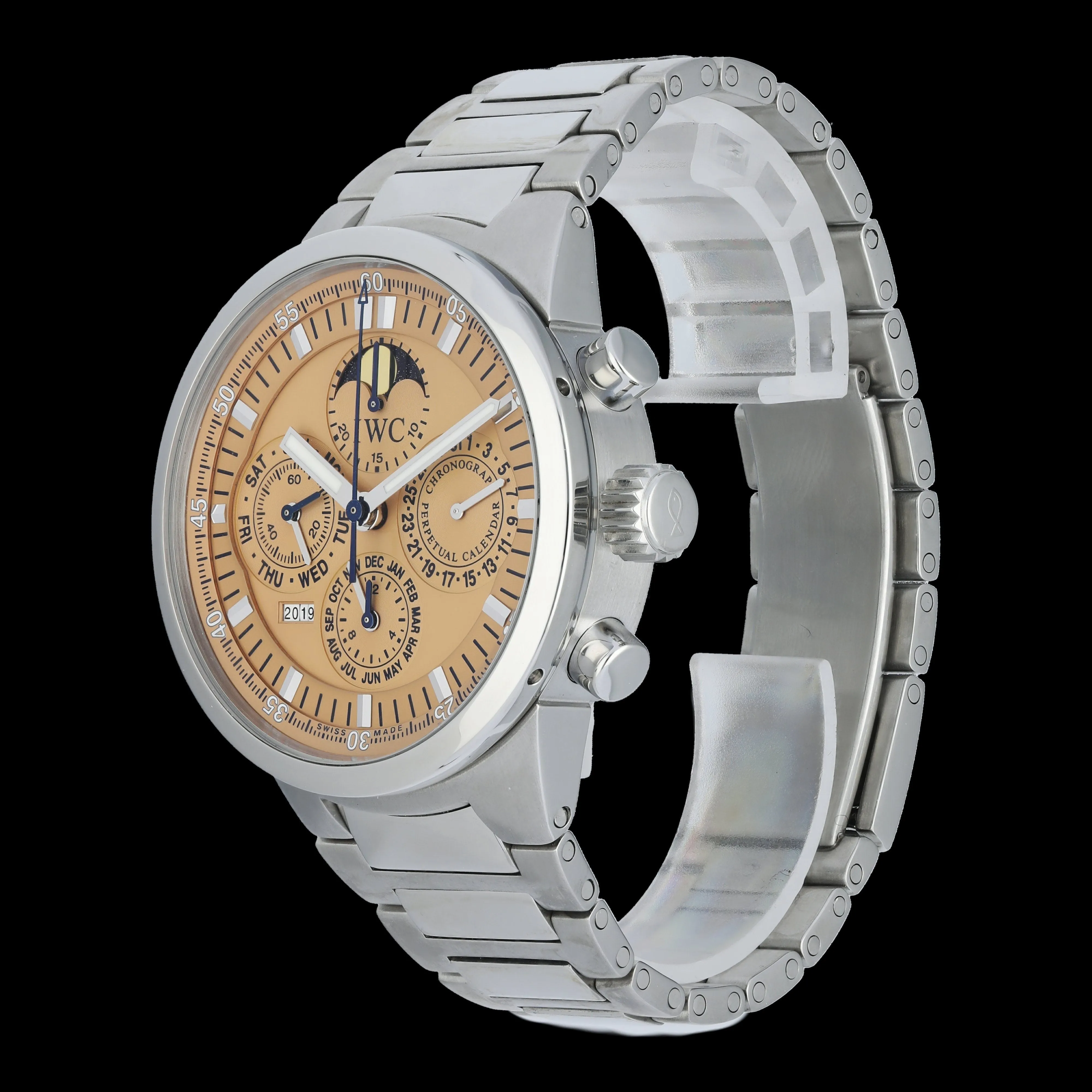 IWC GST Perpetual Calendar  IW3756-11 Salmon Dial  Men's Watch