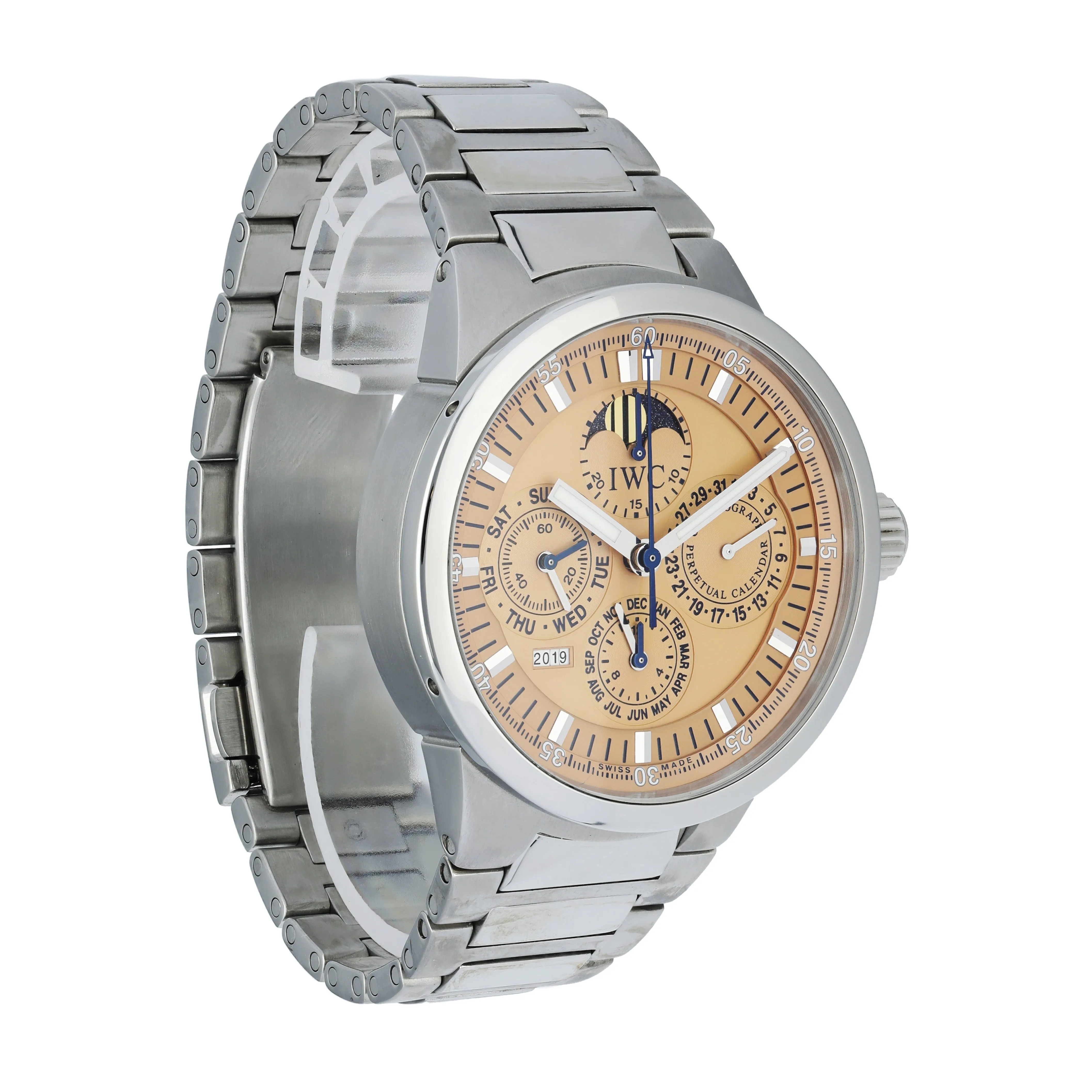 IWC GST Perpetual Calendar  IW3756-11 Salmon Dial  Men's Watch