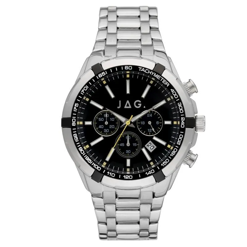 JAG Boss Chronograph Black and Silver Men's Watch J2396A