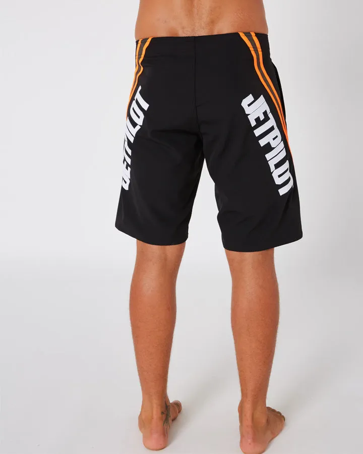 Jetpilot Profiler Mens Boardshorts - Black/Orange