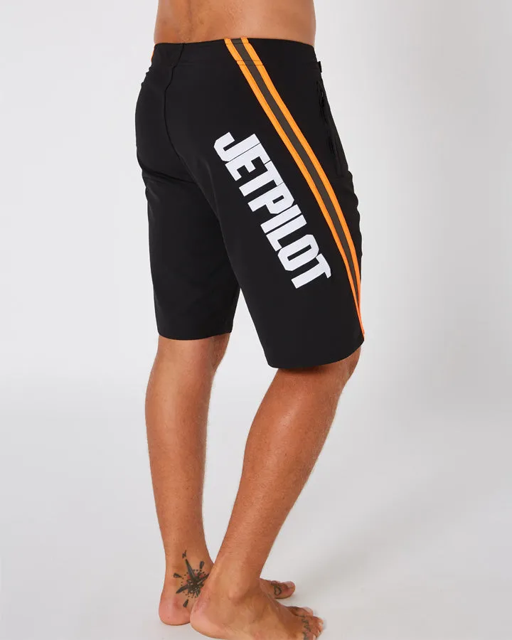 Jetpilot Profiler Mens Boardshorts - Black/Orange
